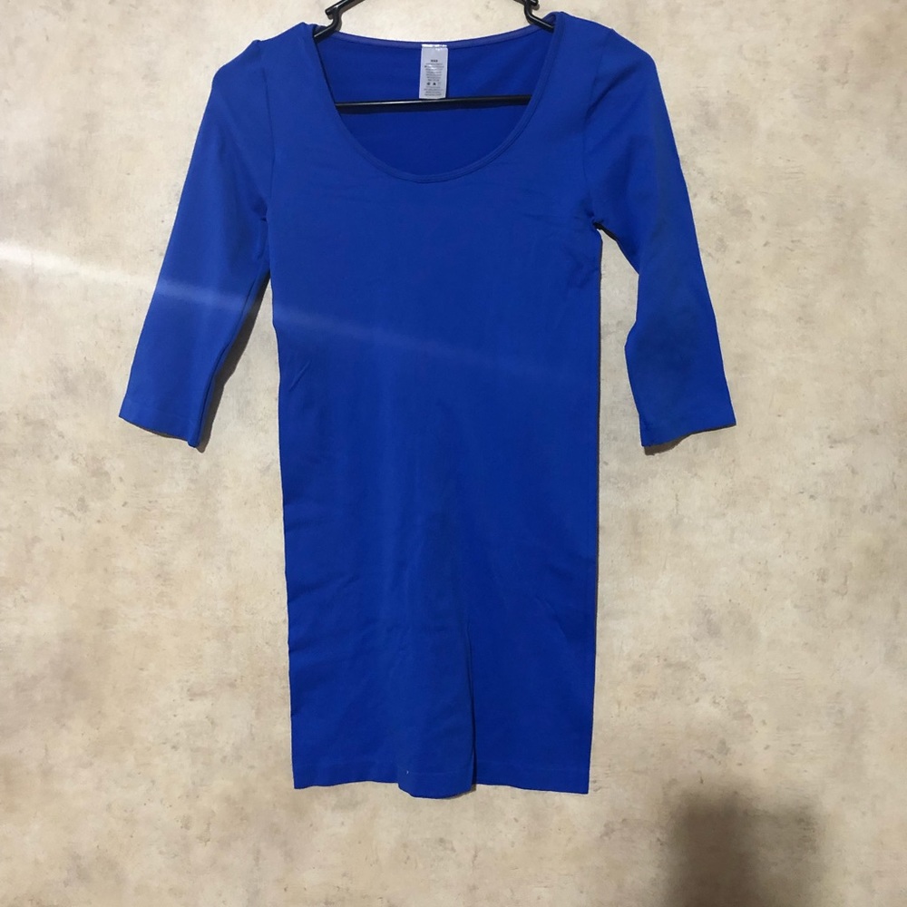 Blue mini dress